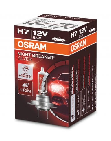 Галогеновая лампа Osram NIGHT BREAKER SILVER H7 12V 55W - 3899