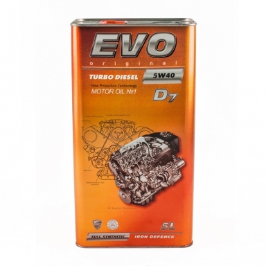 Моторное масло EVO D7 5W-40 TURBO DIESEL 5л