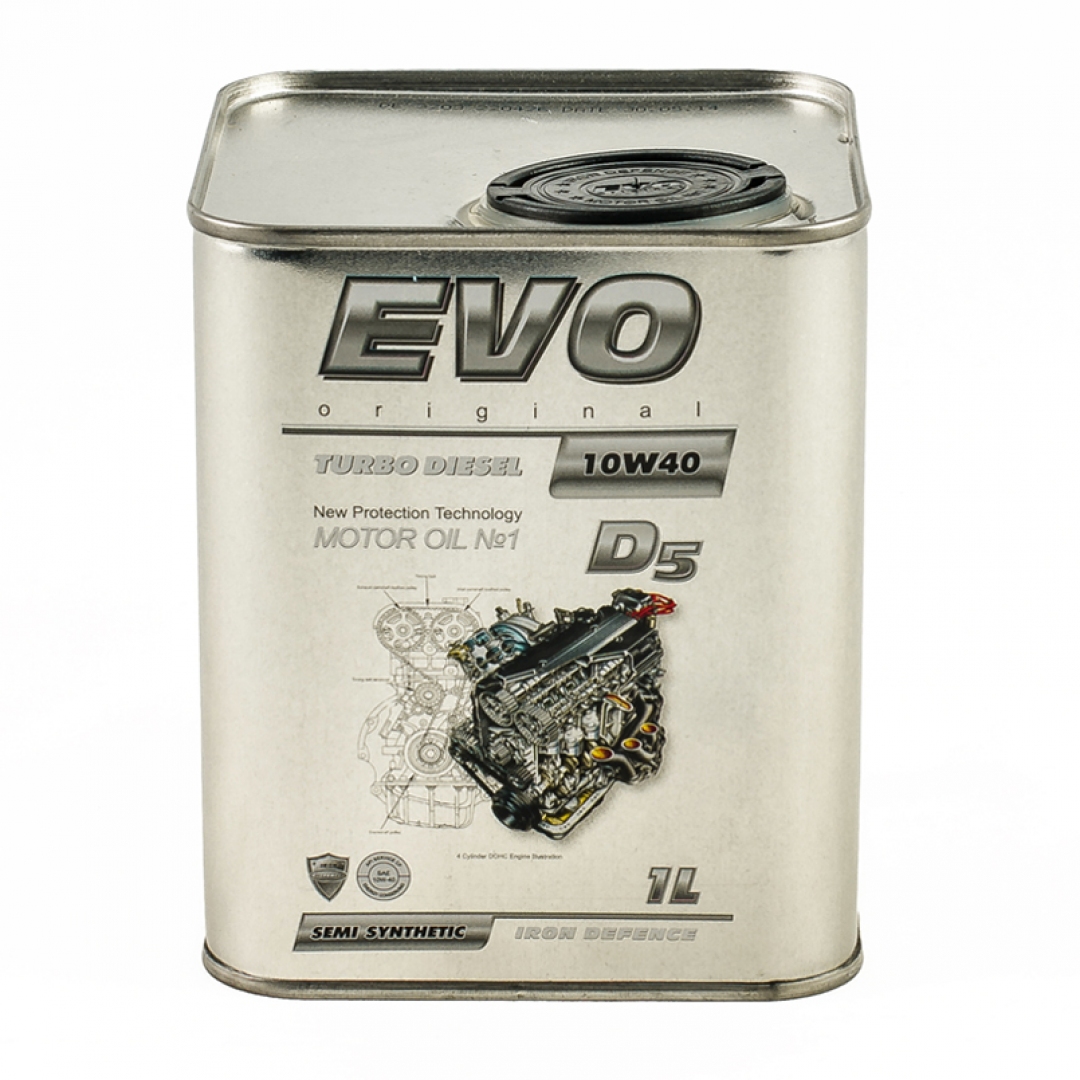 Моторное масло EVO D5 10W-40 TURBO DIESEL 1л - 8409