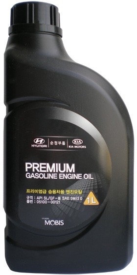 Моторное масло Mobis Premium Gasoline 5W-20 1л - 8312
