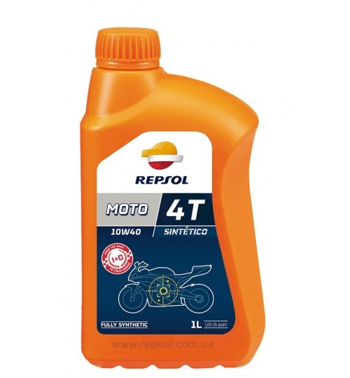 Моторное масло Repsol Moto Sintetico 4T 10W-40 1л - 8477