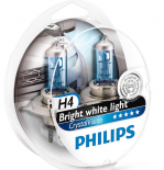 Галогенная лампа Philips H4 CrystalVision 12V 55W