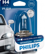 Галогенная лампа Philips WhiteVision H4 12V 55W