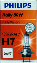 Галогенная лампа Philips H7 Rally 12V 80W